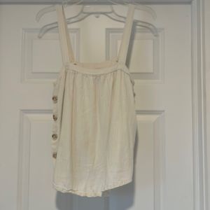 Ivory Loose-Fit Tank Top